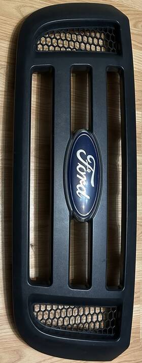 104-01848g Ford Truck Grille Upper Chrome H-bar And Side Nostrils Fits 06-11 Ranger