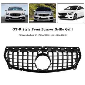 Frezon Grille-245-a-kit Gt-r Style Front Bumper Grille Grill Fit Mercedes Benz W117 Cla250 2013-2016