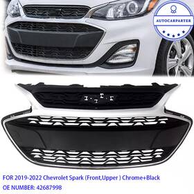 Agm2311et069 Gatauto For 2019-2022 Chevrolet Spark Front Upper Grill Grille With Chrome Trim 42687998
