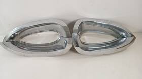 3740210 General Motors 1958 - 1962 Corvette Used Eyebrow Chrome Molding Trim Complete Set Left Right