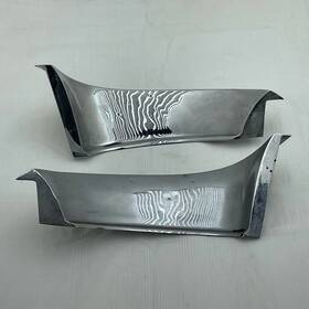 3742011 General Motors 58-62 Corvette Eyebrow Moldings Chrome Chevrolet Grill Shell Surround Trim Pair
