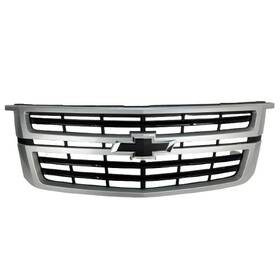 84724079 General Motors Oem 2018 2019 2020 Chevrolet Tahoe Rst Silver Ice Front Upper Grille