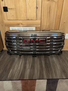 85561450 General Motors Oem 2022-2026 Gmc Sierra 1500 Elevation Chrome Front Upper Grille With Camera