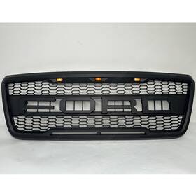 Gffd-01-011 Getpartsfast Matt Black Mesh Upper For 2004-2008 F-150 F150 Front Grill New Raptor Style Look