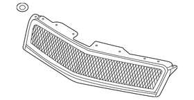 15943196 Gm Genuine Front Upper Grille