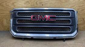 375005 Gmc 2013 2014 2015 2016 Acadia Slt Front Grille Chrome Oem Damaged