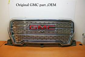 84508298 Gmc 2019 2020 2021 Sierra 1500 Denali Chrome With Camera Grille Oem