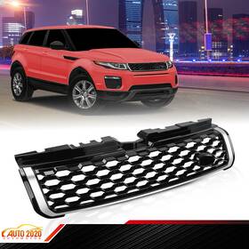 Gd112507 Grandorange Front Upper Bumper Grille Grill Black Chrome Fit For 10-18 Range Rover Evoque
