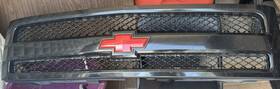 Cl5766h Grilleworld Fits 2007-2013 Chevy Silverado 1500 Stainless Black Rivet Mesh Grille Inserts