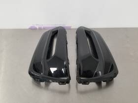 104-10391 Honda 20 Accord Sport Lower Outer Grill Set Black Fog Light Bezel