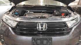 104-11898 Honda Oem Grille For Odyssey Assy Upper Chrm Blk 2 Mnts Fixed