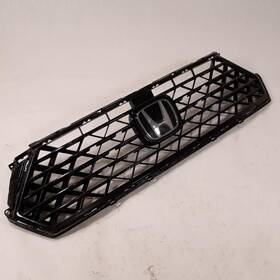 104-13002 Honda Oem Grille For Accord Assy Blk-text W-emblem Upper
