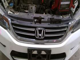 T4a22401 Honda 244714 Accord 2014-2015 Upper Grille Dual Chrome Horizontal Bar Sedan