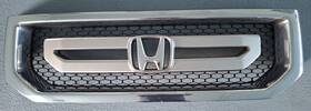 71100sjca20za Honda 09 Ridgeline Grill Upper Front Bumper Grille Rts Chrome Silver Black Oem