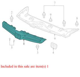 71120sda Honda 2003-2005 Accord Front Grille Used Oem