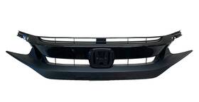 71121-tba-a51-m1 Honda 2019 - 2021 Civic Front Bumper Upper Grille Black Oem
