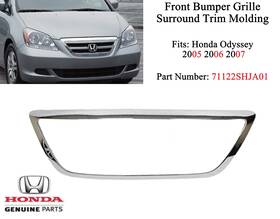 71122shja01 Honda Oem 2005-07 Odyssey Front Bumper Grille Surround Trim Molding