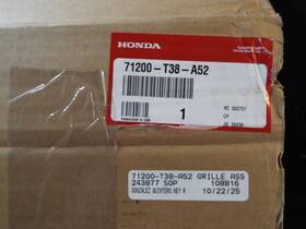 Honda 71200-t38-a52 Genuine Grille Si 2025-2026