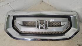75100-sza-a0 Honda 09-11 Pilot Oem Chrome Silver Honeycomb Front Upper Grille Grill Emblem