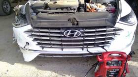 104-11730 Hyundai Grille Lower Center Korea Built Hybrid Fits 20 Sonata
