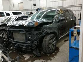 104-12944a Hyundai Oem Grille For Palisade Assy Chrm Blk-text W-emblem Pitted