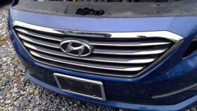 104-60230e Hyundai Grille Center Upper 4 Bars Chrome Fits 15-17 Sonata 1363803