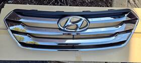 86350-2w010 Hyundai Santa Fe Sport 13-16 Chrome Radiator Grille Assembly Oem