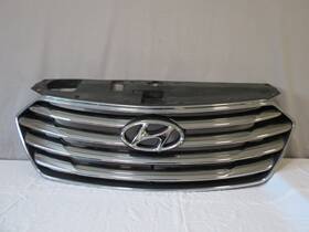 86351-b8000 Hyundai 13 14 15 16 Santa Fe Front Upper Bumper Grille Grill Mesh Chrome Oem