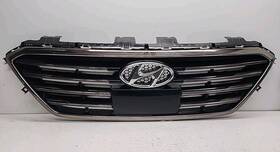 86350c1400 Hyundai Rg371 15 - 17 Sonata Center Grille With Radar Option Chrome Black