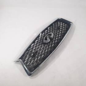 104-10297a Infiniti Oem Grille For Q50 Gry Chrm Pitted W-emblem W-sensors