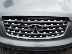 Grl-59164a Infiniti 2003-2005 Fx35 Upper Grille Bright Chrome Grl-59164a Infiniti 2003-2005 Fx35 Upper Grille Bright Chrome