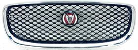 104-10149a Jaguar 2017-2019 Xe Grille Upper Bright Chrome With Logo Oem