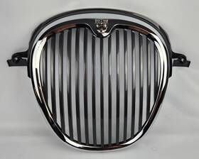 2r83-8a100-aa Jaguar Grill Grille S-type X200 2003-08 Chrome Gray With Emblem