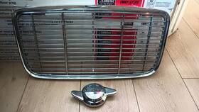 Bd31382 Jaguar Xj6 1968-1972 Series 1 Oem Chrome Front Radiator Grille Assy -