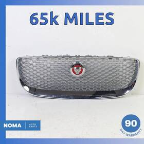 Fw9317h754aa Jaguar 16-19 X351 Xjl Xjr Front Bumper Grill Grille Chrome With Emblem Oem 65k