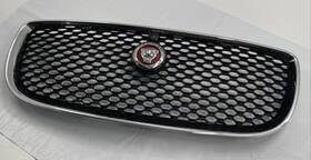 Fw938b271 Jaguar 16-19 Xj Xjl Front Bumper Grill Grille With Camera And Emblem Oe Black Chrome