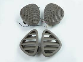 Gja6604aa Jaguar 1997 - 2003 Xk8 Ac Heater Air Speaker Defroster Dashboard Set Of 4 Oem