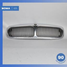 Hnc5504bb Jaguar 98-03 X308 Xj8 Radiator Hood Grille Grill Assembly With Logo Chrome Oem