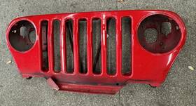 042ab254a Jeep 2003 Rubicon Oem Original Pr4 Flame Red Metal Grille