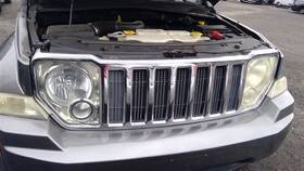 104-02095b Jeep Grille Chrome Fits 08-12 Liberty