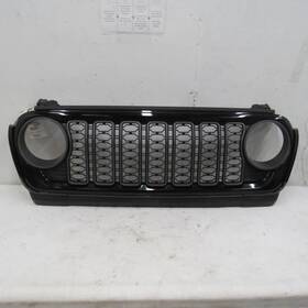 104.ch8e26 Jeep 2026 Wrangler Front Grille Assembly Grill Px8 Black Painted Oe With Mesh
