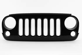1bm91rm Jeep Oem Wrangler Jk Jku Front Grille Gloss Black Px8 2007 2018 Factory Og