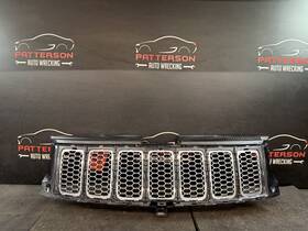 Jeep 1wl32zzzac 14-16 Grand Cherokee Upper Center Grill Grille Brilliant Black Pxr