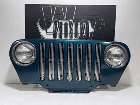 55174594ac Jeep Emerald Green Pgf Front Grille Grill Chrome Inserts 97-06 Tj Wrangler Oem