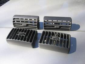 5fs10lazab Jeep 97 06 Sport Wrangler Tj Dash Vent Louvers 4 Set Center Outer Dark Gray