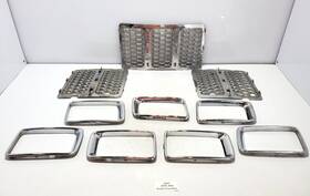 68143129ab Jeep 14-16 Oem Grand Cherokee Front Bumper Upper Lower Grille Bracket Set