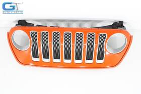 6ch03trmac Jeep Wrangler Front Bumper Radiator Upper Grille Grill Molding Oem 2018 - 2023