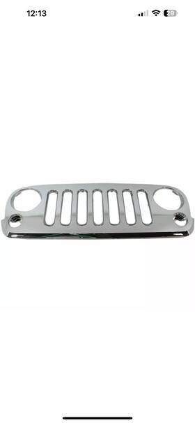 Jeep 723650670200 Grille For 2007-2016 Wrangler Jk Chrome Plastic