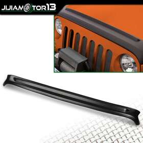 J-02ecp3954abk Jijiamotor13 Trail Armor Hood Guard Air Deflector Fit For 2018-2023 Jeep Wrangler Jl Black