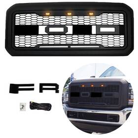 Kcpt7163g2mbk Jx Kcpt7163g2mbk& Front Bumper Upper Grille Raptor Style For Ford F250 F350 2011-2016 Matte Black